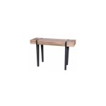 Console 120x40x76 cm en bois et m�tal - vanoise