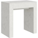 Console extensible 78x47 / 299 cm allin blanc spatule