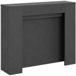 Console extensible 90x25 / 211 cm kiba anthracite