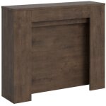 Console extensible 90x25 / 211 cm kiba noyer