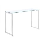 Vente - unique - console freya - verre tremp & mtal chrom