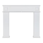 Console manteau de cheminée décorative avec rangements Console manteau de cheminée décorative avec rangements