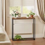 Console meuble, table console fine de 75 cm, bout de canap�, table d?entr�e, pour couloir, salon, chambre, ...