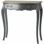 Console murano 80x25 cm ? 1 tiroir en ch�ne et mdf ? style chic et moderne ? pour espaces de rangement ...