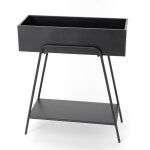 Hellin - amadeus - console porte - plante en mtal noir 60x25x70