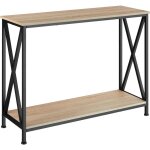 Table console style industriel 100 x 35 x 80, 5 cm