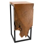 Aubry gaspard - console en teck et mtal - arden sellette carre