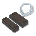 Contact magntique hiltron pour portes et fentres marron c58m