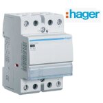 Hager ? contacteur pour tableau �lectrique 40a 230v ? 2f ? endurance 1 000 000 man?uvres ? montage sur ...