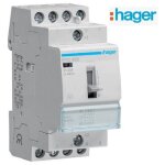 Hager - contacteur chauffe - eau jour / nuit - 25a - 4f - 230 v etc425