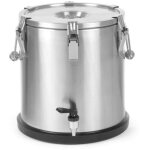 Conteneur isotherme en acier avec robinet pour le transport des aliments 20 l - hendi 710227