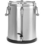 Conteneur isotherme en acier avec robinet pour le transport des aliments 25 l - hendi 710234