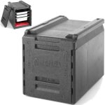 Hendi - conteneur isotherme restauration thermos pour le transport des aliments pp gn1 / 1 66l