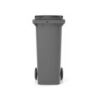 Rayonnage direct - conteneur poubelle 240 litres  prhension frontale - couvercle bleu nuit - 580 x ...