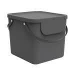 Qfplus - conteneur de tri slectif 40l albula gris