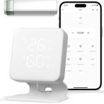Contr�leur intelligent sans fil pour climatiseur, thermostat domotique wifi, thermom�tre et hygrom�tre ...