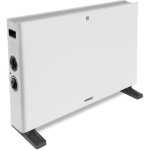 Convecteur lectrique 2000w ? blanc ? avec ventilateur turbo - thermostat rglable - 2 positions de chauffage ...