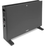 Convecteur �lectrique 2000w ? gris ? avec ventilateur turbo - thermostat r�glable - 2 positions de chauffage ...