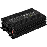 Convertisseur de tension dc / ac (12v - 230v / 1500w), convertit 12 v cc en 230 v ca.