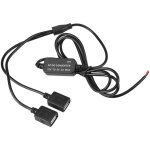 Convertisseur de tension voiture 12v vers 5v 3a double usb pour gps et smartphone