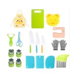 Coocheer ? ensemble de 19 couteaux de cuisine pour enfants ? couteaux de s�curit� en acier inoxydable ...