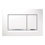 Pour geberit sigma30 - plaque de commande sigma30, blanc / chrome 115. 883. kj. 1