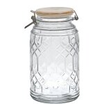 Cook concept - bocal de conservation couvercle en bambou (lot de 2) 2. 3 litres