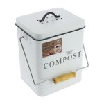 Poubelle de compostage en mtal 5 litres ka4368 pour poubelle