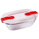 Cook & heat plat rect 17x10 + cv - pyrex