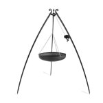 Cookking - wok suspendu sur tr�pied, acier naturel, manivelle inclue 111026