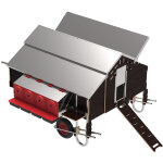 Poulailler mobile pour 30 poules Poulailler mobile pour 30 poules
