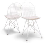 Copenaghen - ensemble de 2 chaises en mtal au design industriel. ensemble de 2 chaises pour la salle ...