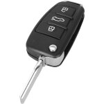 Coque cl� pour audi a1 a3 a4 a6 q3 q7 r8 rs4 s3 s4 s6 tt - plip cl� t�l�commande 3 boutons avec lame ...