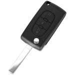Coque cl� pour citroen c4 c5 c4 picasso c6 - ce0536 - plip t�l�commande 3 boutons phare mod�le avec emplacemen ...