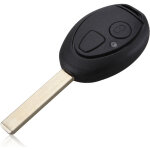 Coque cl� pour mini cooper r50 r52 r53 cooper s cabriolet - plip cl� t�l�commande 2 boutons avec lame ...