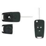 Coque cle compatible avec opel 3 boutons lame fraisee retractable 6mm