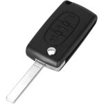 Coque cl� pour peugeot expert 407 307 207 308 citroen c3 picasso c5 - ce0523 - 3 boutons coffre - mod�le ...