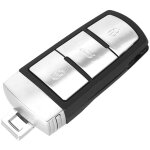 Coque cle pour vw volkswagen passat b6 b7 3c cc - plip cl� t�l�commande 3 boutons lame phonillico