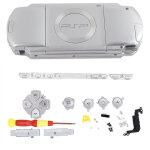Coque de remplacement en abs argent pour console psp1000 avec tournevis inclus