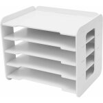 Corbeille � courrier � 5 niveaux - organiseur de bureau a4 - porte - documents pour la maison, le bureau, ...
