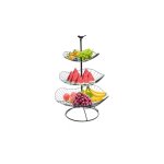 Corbeille à fruits à 3 niveaux en métal pour plan de travail de cuisine, support de corbeille à fruits, ... Corbeille à fruits à 3 niveaux en métal pour plan de travail de cuisine, support de corbeille à fruits, ...