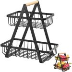 Corbeilles � fruits, panier a fruits a etages en m�tal d�coration, corbeille � fruits en m�tal � 2 etages, ...