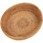 Corbeille  fruits ronde en rotin tiss corbeille  pain plateau en osier naturel dcoration panier de ...