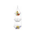 Wenko - corbeille de fruit  suspendre trio, panier  fruit suspendu, 3 corbeilles, mtal,  28x77 cm, ...