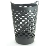 Corbeille � linges flexible 60l - gris - h 66 cm - livraison gratuite