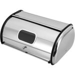 Gojoy - corbeille  pain en acier inoxydable, corbeille  pain enroulable, bote  pain avec couvercle ...