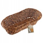 Kadax - corbeille à pain couverts de table à pain corbeille oblongue marron Kadax - corbeille à pain couverts de table à pain corbeille oblongue marron
