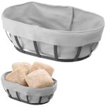 Corbeille � pain avec sac ovale gris - hendi 427125