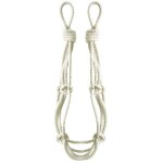 Cordage - embrasse pour rideau corde nou�e coloris - cr�me