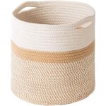 Corde coton panier � plantes, panier tiss� de fleurs, paniers de tress� pliable a vec poign�e panier ...